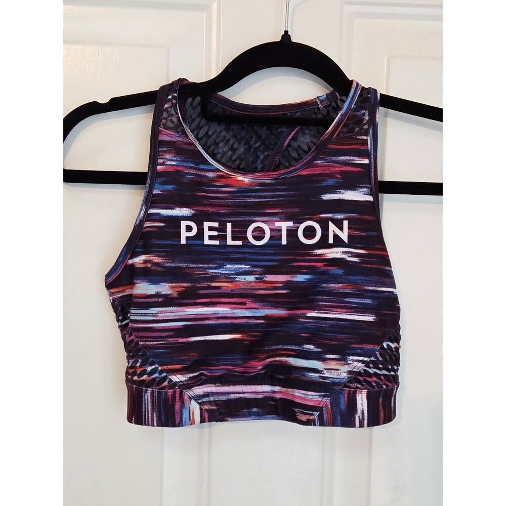 Peloton X WITH "Melody" high-neck sports bra w/ multicolor spacedye - Size S